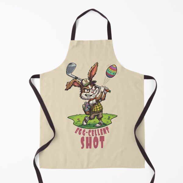 Item preview, Egg-cellent Shot – Funny Easter Golf Bunny designed and sold by CARPIO Creations.