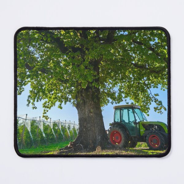 Item preview, Ancient Oak Tree and Green Farm Tractor designed and sold by Kainicram.