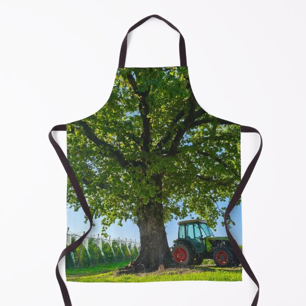 Item preview, Ancient Oak Tree and Green Farm Tractor designed and sold by Kainicram.