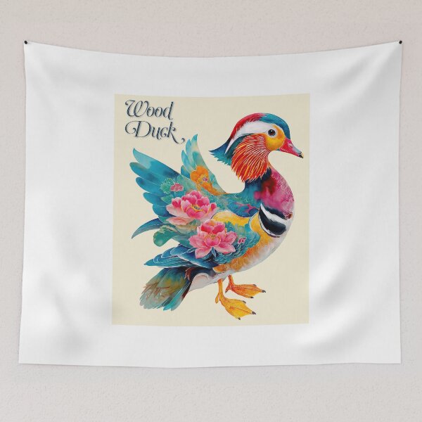 Item preview, Wood Duck – Floral Majesty designed and sold by ForeverPrintsOK.
