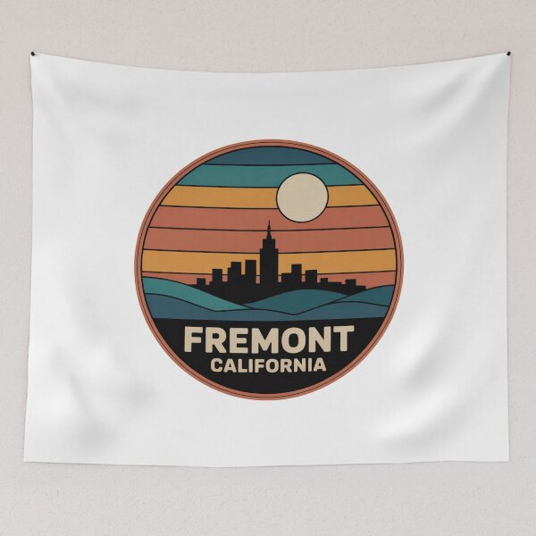 Item preview, Fremont California: Sunset Mountain Skyline designed and sold by CircinusStore.
