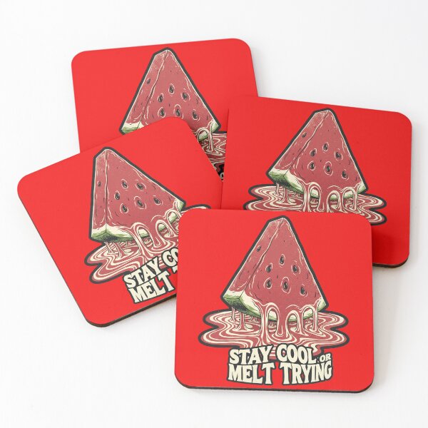 Item preview, Stay Cool or Melt Trying – Funny Melting Watermelon Vintage Summer T-Shirt designed and sold by Maximilianos.