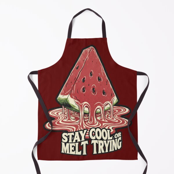 Item preview, Stay Cool or Melt Trying – Funny Melting Watermelon Vintage Summer T-Shirt designed and sold by Maximilianos.