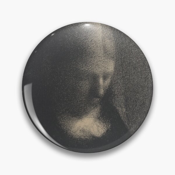 Item preview, Embroidery the Artists Mother by Georges Seurat: Neo Impressionist Art Print designed and sold by artofuniverse.