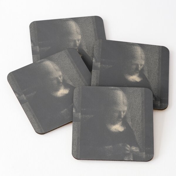 Item preview, Embroidery the Artists Mother by Georges Seurat: Neo Impressionist Art Print designed and sold by artofuniverse.