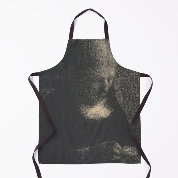 Item preview, Embroidery the Artists Mother by Georges Seurat: Neo Impressionist Art Print designed and sold by artofuniverse.