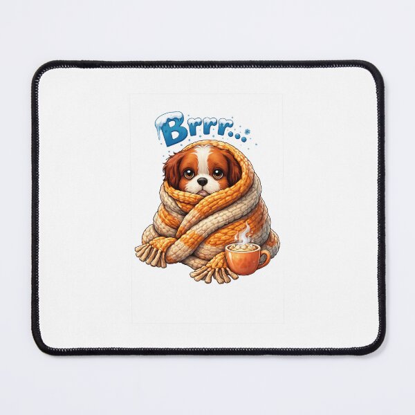 Item preview, Cozy Pup in Winter Scarf designed and sold by Thejaid.