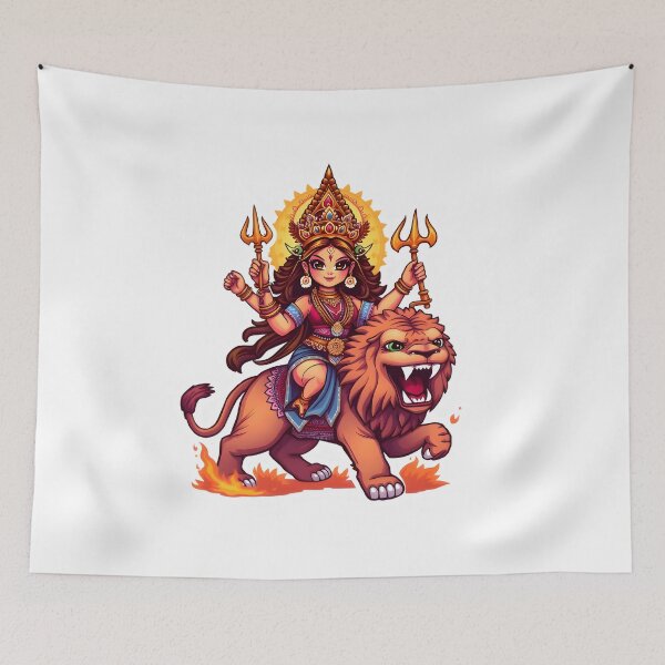 Item preview, Goddess Siddhidatri Sticker designed and sold by Teewave-Ashish.