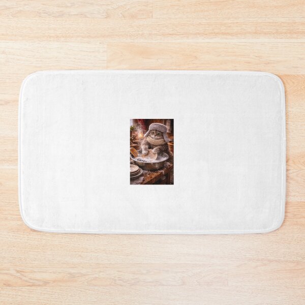 Item preview, Winter Cat Washing Dishes designed and sold by LovelyCatGalaxy.