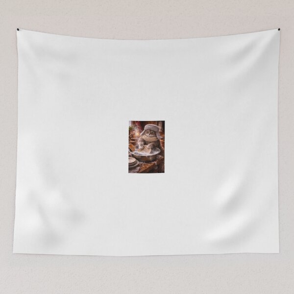 Item preview, Winter Cat Washing Dishes designed and sold by LovelyCatGalaxy.