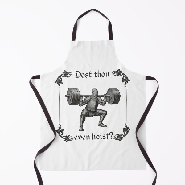 Item preview, Funny Gym, Dost Thou Even Hoist, Medieval Knight, Ren Faire, Funny Medieval, Gym Rat Gift designed and sold by toongstudio.