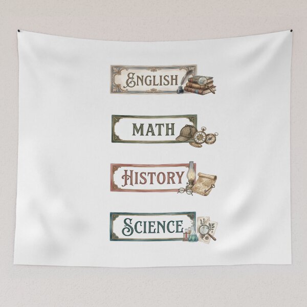 Item preview, Classic Sherlock Holmes English Math History Science Labels Shirt designed and sold by Fenay Designs.