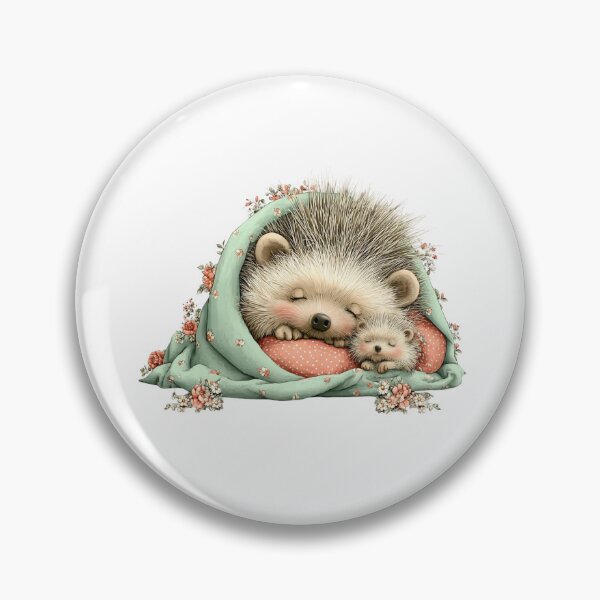 Item preview, Sweet Sleeping Hedgehog Mom and Baby - Mother's Day designed and sold by lojadpop.