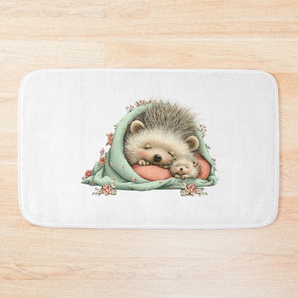 Item preview, Sweet Sleeping Hedgehog Mom and Baby - Mother's Day designed and sold by lojadpop.