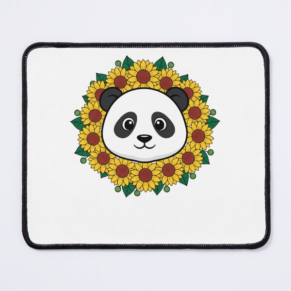 Item preview, Cute Panda Bear Sunflower Floral Wreath designed and sold by k3rstman1.