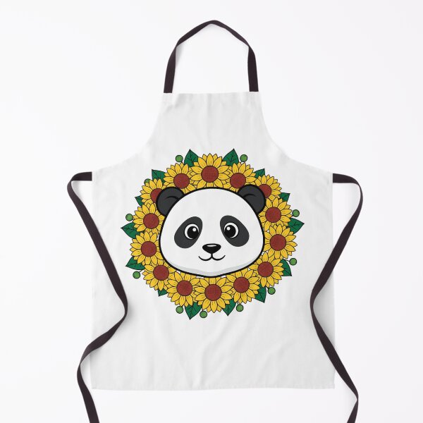 Item preview, Cute Panda Bear Sunflower Floral Wreath designed and sold by k3rstman1.