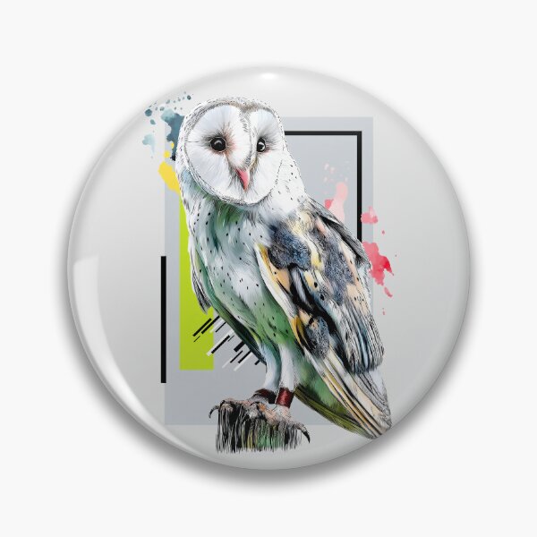 Item preview, Colorful Owl Illustration, Modern Watercolor Aesthetic designed and sold by dharanna.