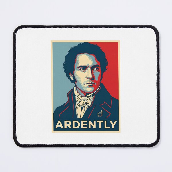Item preview, Pride and Prejudice Ardently Mr Darcy Retro Campaign Poster Shirt designed and sold by Fenay Designs.