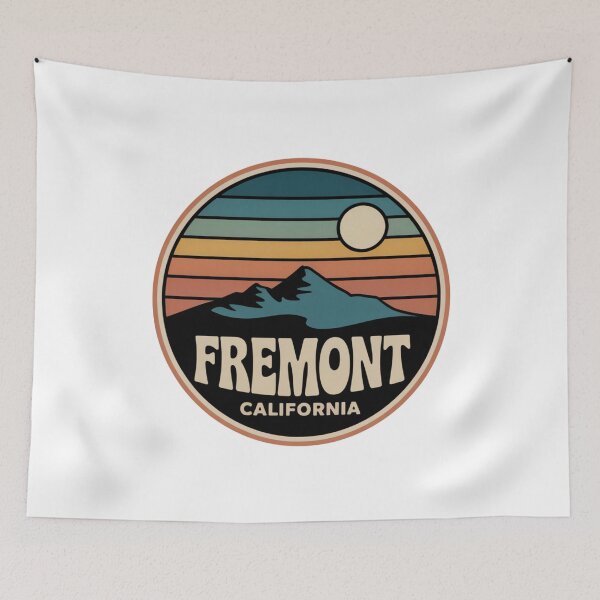 Item preview, Fremont California: Retro Mountain Badge designed and sold by CircinusStore.