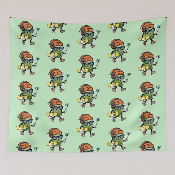 Item preview, Cool Bubble Tea – Skateboard Selfie Character designed and sold by Dogandesighn.