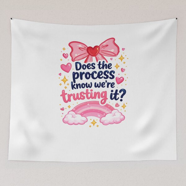 Item preview, Does The Process Know We’re Trusting It? Burnout Humor Saying designed and sold by SkeletonsDanger.