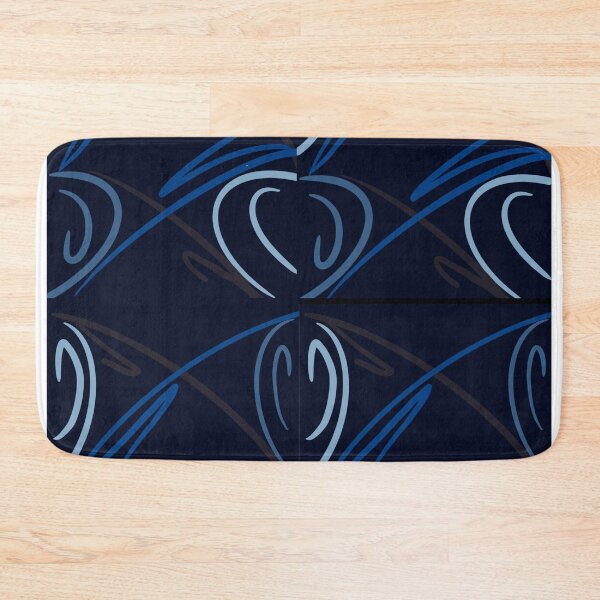 Item preview, Abstract Boho Print in Navy Blue Tones designed and sold by LauPo.