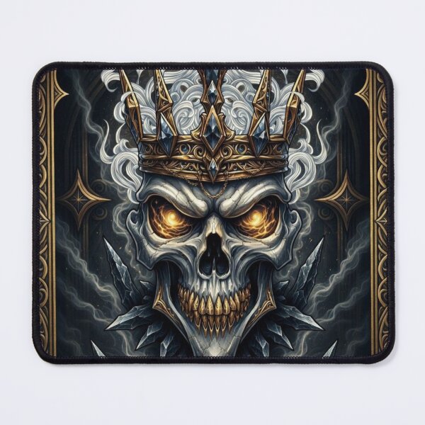 Item preview, Gilded Lich King Skull with Golden Halo Eyes designed and sold by Logic72.