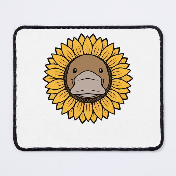 Item preview, Cute Platypus Sunflower Face Floral Mascot designed and sold by k3rstman1.