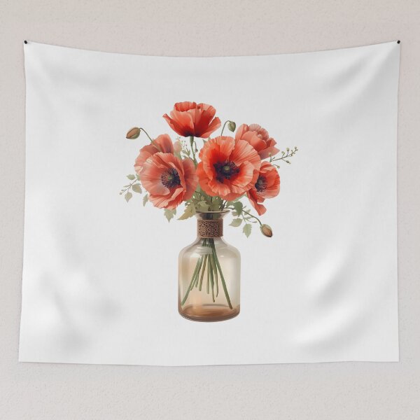Item preview,  Bouquet of wild red poppies designed and sold by uunaa.