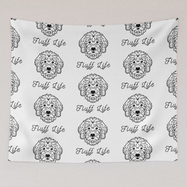 Item preview, Goldendoodle Cute Vector Line Art Fluff Life designed and sold by PeriwinkleStone.