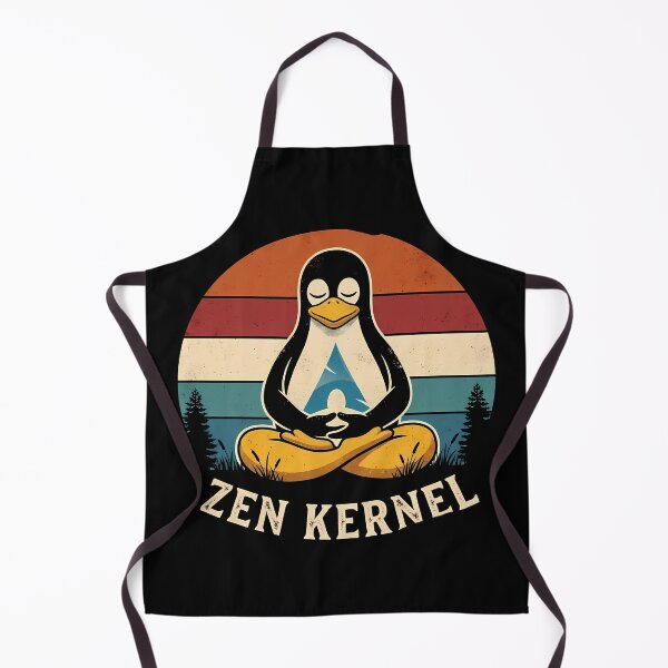 Item preview, Zen Kernel Meditating Linux Penguin Retro Vintage designed and sold by mrGrayMan.