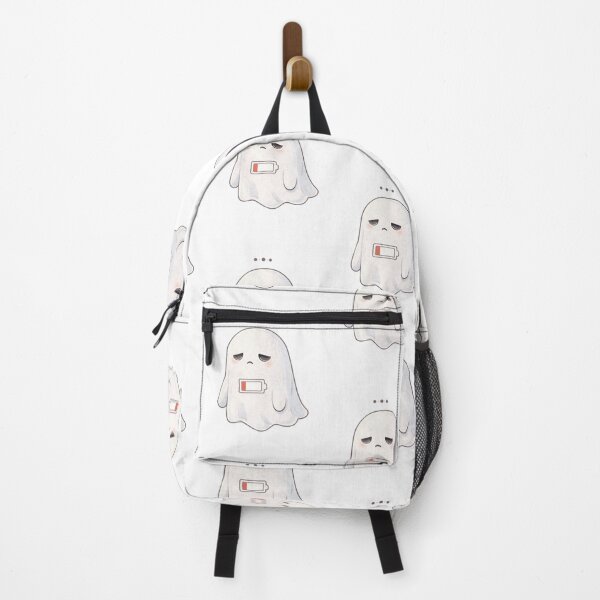 Item preview, Tired Ghost with Battery Icon | Cute Kawaii Aesthetic | Low Energy Mood Design designed and sold by The Mood Index.