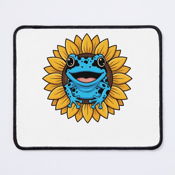 Item preview, Cute Blue Poison Dart Frog Sunflower Nature designed and sold by k3rstman1.