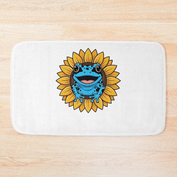 Item preview, Cute Blue Poison Dart Frog Sunflower Nature designed and sold by k3rstman1.