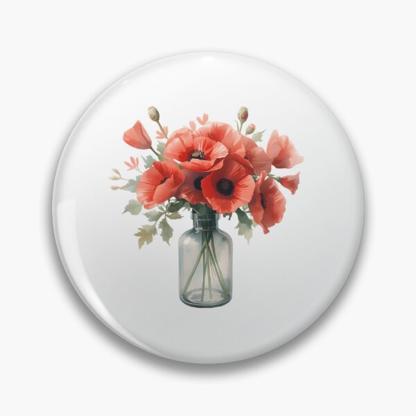 Item preview, Bouquet of wild red poppies designed and sold by uunaa.