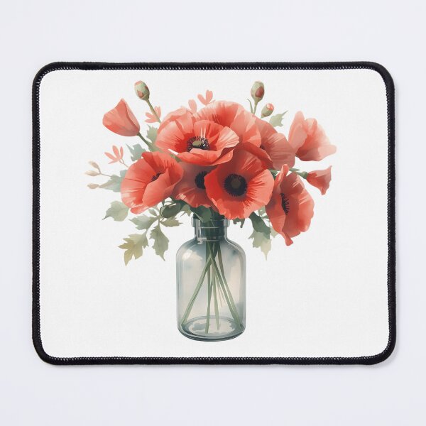 Item preview, Bouquet of wild red poppies designed and sold by uunaa.