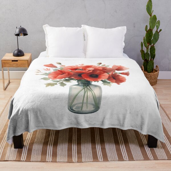 Item preview, Bouquet of wild red poppies designed and sold by uunaa.