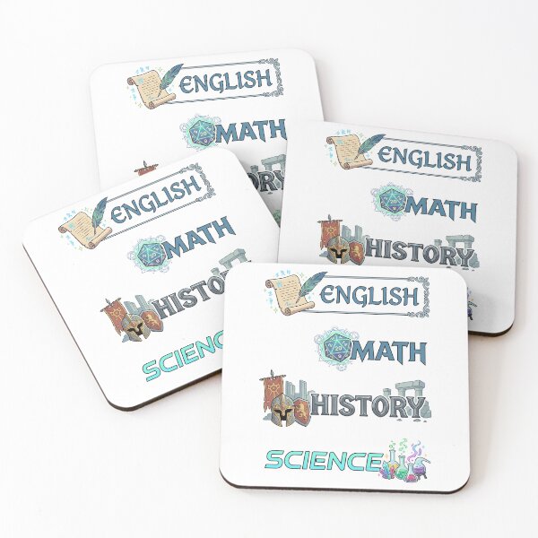 Item preview, Fantasy English Math History Science RPG Subject Labels Shirt designed and sold by Fenay Designs.