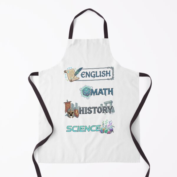 Item preview, Fantasy English Math History Science RPG Subject Labels Shirt designed and sold by Fenay Designs.