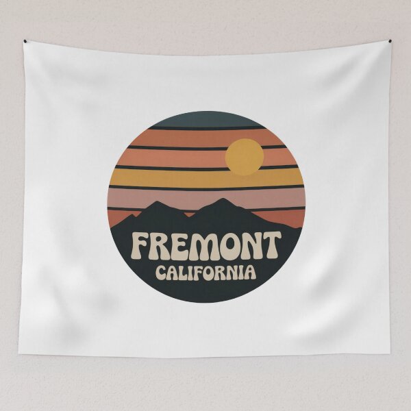 Item preview, Fremont California: Retro Sunset Mountains designed and sold by CircinusStore.