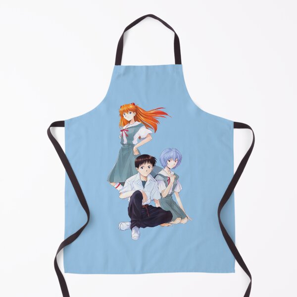 Item preview, Neon Genesis Evangelion; Shinji, Asuka and Rei; Light Blue designed and sold by Marco Bottiglieri.