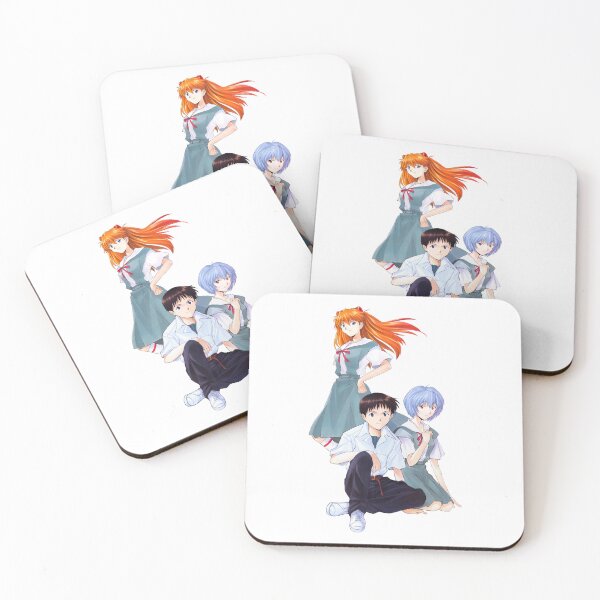 Item preview, Neon Genesis Evangelion; Shinji, Asuka and Rei designed and sold by Marco Bottiglieri.