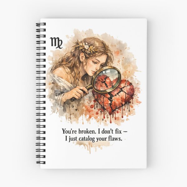 Item preview, You're Broken – I Just Catalog Your Flaws | Sarcastic Virgo Trash Watercolor designed and sold by Meow-Bitch.