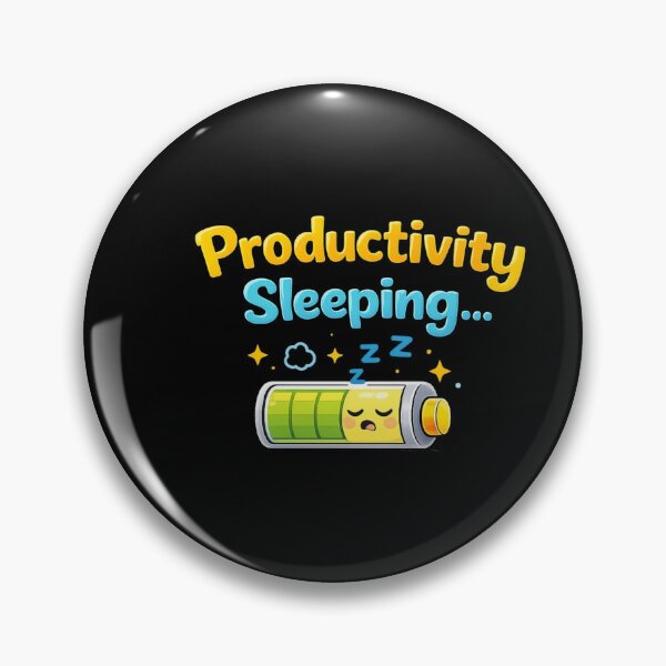 Item preview, Productivity Sleeping – Low Battery Funny Motivation Meme designed and sold by NarpLTD.