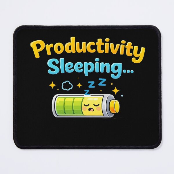 Item preview, Productivity Sleeping – Low Battery Funny Motivation Meme designed and sold by NarpLTD.