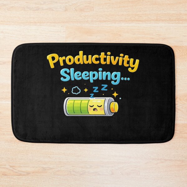 Item preview, Productivity Sleeping – Low Battery Funny Motivation Meme designed and sold by NarpLTD.