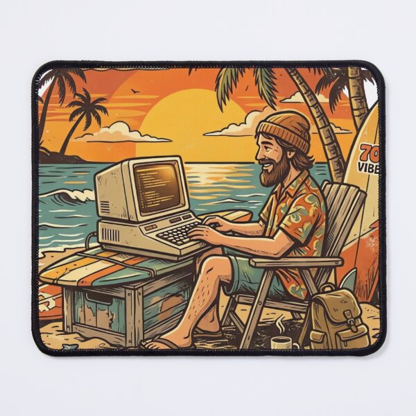 Item preview, WiFi Is My Office Vintage Digital Nomad Beach T-Shirt designed and sold by urbinet.