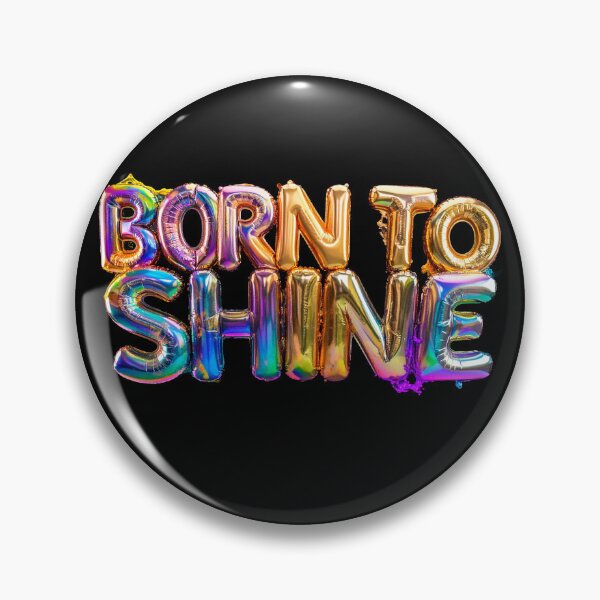 Item preview, Born To Shine Luxury 3D Liquid Gold Typography Statement Graphic Retro Future Metallic Aesthetic Motivational Quote Premium Streetwear Design designed and sold by icemanphotos.