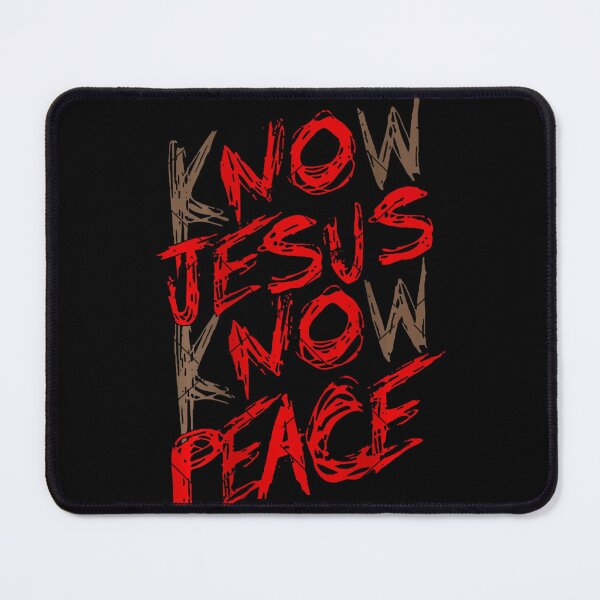 Item preview, No Jesus? Know Jesus Christ, Know Peace | Christian Cool Graphic Design designed and sold by Based History.