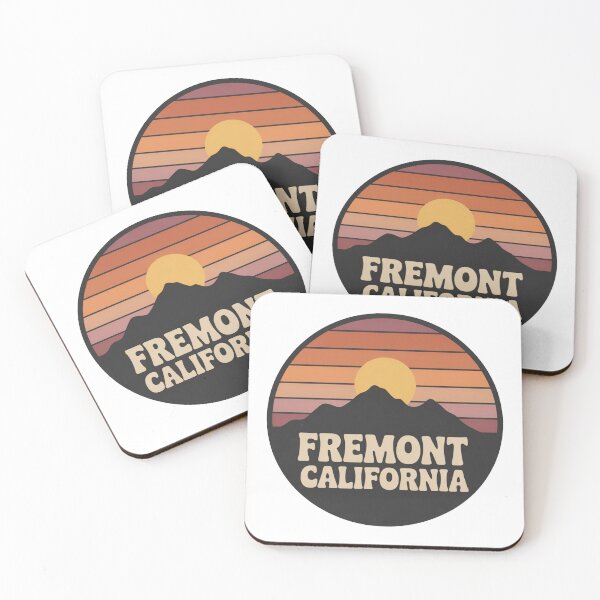 Item preview, Fremont California: Retro Sunset Badge designed and sold by CircinusStore.